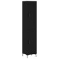 vidaXL Credenza Nera 34,5x34x180 cm in Legno Multistrato vidaXL Credenza Nera 34,5x34x180 cm in Legno Multistrato
