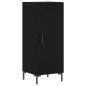 vidaXL Credenza Nera 34,5x34x180 cm in Legno Multistrato vidaXL Credenza Nera 34,5x34x180 cm in Legno Multistrato
