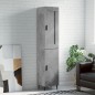 vidaXL Credenza Grigio Cemento 34,5x34x180 cm in Legno Multistrato vidaXL Credenza Grigio Cemento 34,5x34x180 cm in Legno Multistrato