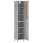 vidaXL Credenza Grigio Cemento 34,5x34x180 cm in Legno Multistrato vidaXL Credenza Grigio Cemento 34,5x34x180 cm in Legno Multistrato