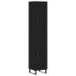 vidaXL Credenza Nera 34,5x34x180 cm in Legno Multistrato vidaXL Credenza Nera 34,5x34x180 cm in Legno Multistrato