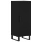 vidaXL Credenza Nera 34,5x34x180 cm in Legno Multistrato vidaXL Credenza Nera 34,5x34x180 cm in Legno Multistrato