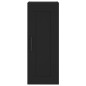 vidaXL Credenza Nera 34,5x34x180 cm in Legno Multistrato vidaXL Credenza Nera 34,5x34x180 cm in Legno Multistrato