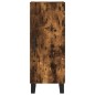 vidaXL Credenza Rovere Fumo 34,5x34x180 cm in Legno Multistrato vidaXL Credenza Rovere Fumo 34,5x34x180 cm in Legno Multistrato