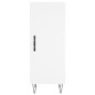 vidaXL Credenza Bianca 34,5x34x180 cm in Legno Multistrato vidaXL Credenza Bianca 34,5x34x180 cm in Legno Multistrato
