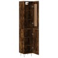 vidaXL Credenza Rovere Fumo 34,5x34x180 cm in Legno Multistrato vidaXL Credenza Rovere Fumo 34,5x34x180 cm in Legno Multistrato