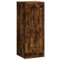 vidaXL Credenza Rovere Fumo 34,5x34x180 cm in Legno Multistrato vidaXL Credenza Rovere Fumo 34,5x34x180 cm in Legno Multistrato