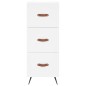 vidaXL Credenza Bianca 34,5x34x180 cm in Legno Multistrato vidaXL Credenza Bianca 34,5x34x180 cm in Legno Multistrato