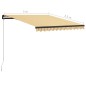 Tenda da Sole Retrattile Manuale 300x250 cm Gialla e Bianca Tenda da Sole Retrattile Manuale 300x250 cm Gialla e Bianca