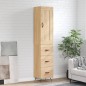 vidaXL Credenza Rovere Sonoma 34,5x34x180 cm in Legno Multistrato vidaXL Credenza Rovere Sonoma 34,5x34x180 cm in Legno Multistrato