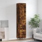 vidaXL Credenza Rovere Fumo 34,5x34x180 cm in Legno Multistrato vidaXL Credenza Rovere Fumo 34,5x34x180 cm in Legno Multistrato