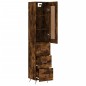 vidaXL Credenza Rovere Fumo 34,5x34x180 cm in Legno Multistrato vidaXL Credenza Rovere Fumo 34,5x34x180 cm in Legno Multistrato