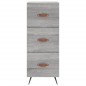 vidaXL Credenza Grigio Sonoma 34,5x34x180 cm in Legno Multistrato vidaXL Credenza Grigio Sonoma 34,5x34x180 cm in Legno Multistrato