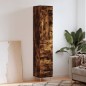 vidaXL Credenza Rovere Fumo 34,5x34x180 cm in Legno Multistrato vidaXL Credenza Rovere Fumo 34,5x34x180 cm in Legno Multistrato