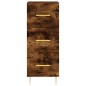 vidaXL Credenza Rovere Fumo 34,5x34x180 cm in Legno Multistrato vidaXL Credenza Rovere Fumo 34,5x34x180 cm in Legno Multistrato