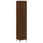 vidaXL Credenza Rovere Marrone 34,5x34x180 cm in Legno Multistrato vidaXL Credenza Rovere Marrone 34,5x34x180 cm in Legno Multistrato