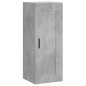 vidaXL Credenza Grigio Cemento 34,5x34x180 cm in Legno Multistrato vidaXL Credenza Grigio Cemento 34,5x34x180 cm in Legno Multistrato
