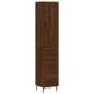 vidaXL Credenza Rovere Marrone 34,5x34x180 cm in Legno Multistrato vidaXL Credenza Rovere Marrone 34,5x34x180 cm in Legno Multistrato