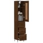 vidaXL Credenza Rovere Marrone 34,5x34x180 cm in Legno Multistrato vidaXL Credenza Rovere Marrone 34,5x34x180 cm in Legno Multistrato