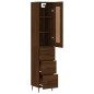vidaXL Credenza Rovere Marrone 34,5x34x180 cm in Legno Multistrato vidaXL Credenza Rovere Marrone 34,5x34x180 cm in Legno Multistrato