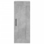 vidaXL Credenza Grigio Cemento 34,5x34x180 cm in Legno Multistrato