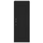 vidaXL Credenza Nera 34,5x34x180 cm in Legno Multistrato vidaXL Credenza Nera 34,5x34x180 cm in Legno Multistrato