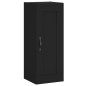 vidaXL Credenza Nera 34,5x34x180 cm in Legno Multistrato vidaXL Credenza Nera 34,5x34x180 cm in Legno Multistrato