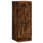 vidaXL Credenza Rovere Fumo 34,5x34x180 cm in Legno Multistrato vidaXL Credenza Rovere Fumo 34,5x34x180 cm in Legno Multistrato