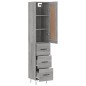 vidaXL Credenza Grigio Sonoma 34,5x34x180 cm in Legno Multistrato vidaXL Credenza Grigio Sonoma 34,5x34x180 cm in Legno Multistrato