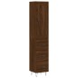 vidaXL Credenza Rovere Marrone 34,5x34x180 cm in Legno Multistrato vidaXL Credenza Rovere Marrone 34,5x34x180 cm in Legno Multistrato