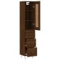 vidaXL Credenza Rovere Marrone 34,5x34x180 cm in Legno Multistrato vidaXL Credenza Rovere Marrone 34,5x34x180 cm in Legno Multistrato