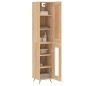 vidaXL Credenza Rovere Sonoma 34,5x34x180 cm in Legno Multistrato