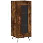 vidaXL Credenza Rovere Fumo 34,5x34x180 cm in Legno Multistrato vidaXL Credenza Rovere Fumo 34,5x34x180 cm in Legno Multistrato