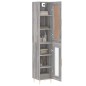 vidaXL Credenza Grigio Sonoma 34,5x34x180 cm in Legno Multistrato vidaXL Credenza Grigio Sonoma 34,5x34x180 cm in Legno Multistrato