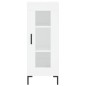 vidaXL Credenza Bianca 34,5x34x180 cm in Legno Multistrato vidaXL Credenza Bianca 34,5x34x180 cm in Legno Multistrato