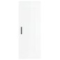 vidaXL Credenza 34,5x34x180 cm in Legno Multistrato Bianco Lucido vidaXL Credenza 34,5x34x180 cm in Legno Multistrato Bianco Lucido