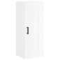vidaXL Credenza 34,5x34x180 cm in Legno Multistrato Bianco Lucido vidaXL Credenza 34,5x34x180 cm in Legno Multistrato Bianco Lucido