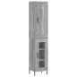 vidaXL Credenza Grigio Sonoma 34,5x34x180 cm in Legno Multistrato vidaXL Credenza Grigio Sonoma 34,5x34x180 cm in Legno Multistrato
