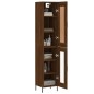 vidaXL Credenza Rovere Marrone 34,5x34x180 cm in Legno Multistrato vidaXL Credenza Rovere Marrone 34,5x34x180 cm in Legno Multistrato