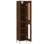 vidaXL Credenza Rovere Marrone 34,5x34x180 cm in Legno Multistrato vidaXL Credenza Rovere Marrone 34,5x34x180 cm in Legno Multistrato