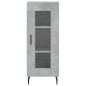 vidaXL Credenza Grigio Cemento 34,5x34x180 cm in Legno Multistrato vidaXL Credenza Grigio Cemento 34,5x34x180 cm in Legno Multistrato