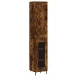 vidaXL Credenza Rovere Fumo 34,5x34x180 cm in Legno Multistrato vidaXL Credenza Rovere Fumo 34,5x34x180 cm in Legno Multistrato