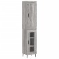vidaXL Credenza Grigio Sonoma 34,5x34x180 cm in Legno Multistrato vidaXL Credenza Grigio Sonoma 34,5x34x180 cm in Legno Multistrato