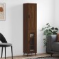 vidaXL Credenza Rovere Marrone 34,5x34x180 cm in Legno Multistrato vidaXL Credenza Rovere Marrone 34,5x34x180 cm in Legno Multistrato