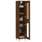 vidaXL Credenza Rovere Marrone 34,5x34x180 cm in Legno Multistrato vidaXL Credenza Rovere Marrone 34,5x34x180 cm in Legno Multistrato