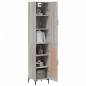 vidaXL Credenza Grigio Sonoma 34,5x34x180 cm in Legno Multistrato vidaXL Credenza Grigio Sonoma 34,5x34x180 cm in Legno Multistrato