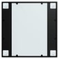 vidaXL Specchio da Parete Nero 60x60 cm in Metallo