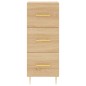 vidaXL Credenza Rovere Sonoma 34,5x34x180 cm in Legno Multistrato vidaXL Credenza Rovere Sonoma 34,5x34x180 cm in Legno Multistrato