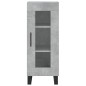 vidaXL Credenza Grigio Cemento 34,5x34x180 cm in Legno Multistrato vidaXL Credenza Grigio Cemento 34,5x34x180 cm in Legno Multistrato