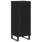 vidaXL Credenza Nera 34,5x34x180 cm in Legno Multistrato vidaXL Credenza Nera 34,5x34x180 cm in Legno Multistrato